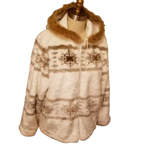 NWOT | Domini International | Faux Fur | Hooded | Reversible | Jacket | Size: XL - Picture 2 of 16